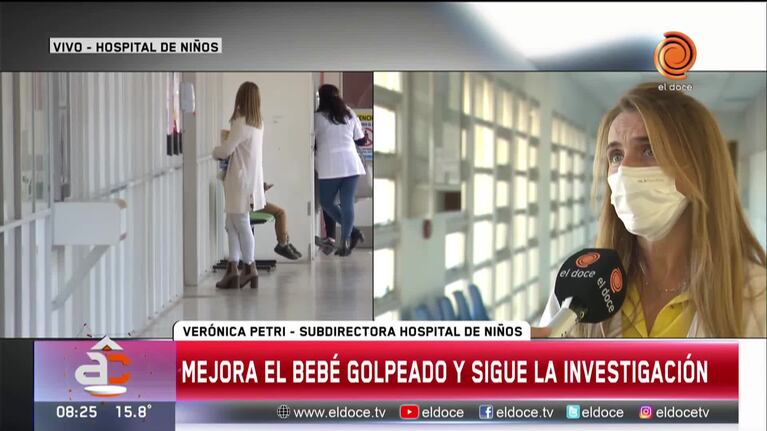 Mejora la salud del bebé golpeado: quedó bajo custodia de la Senaf