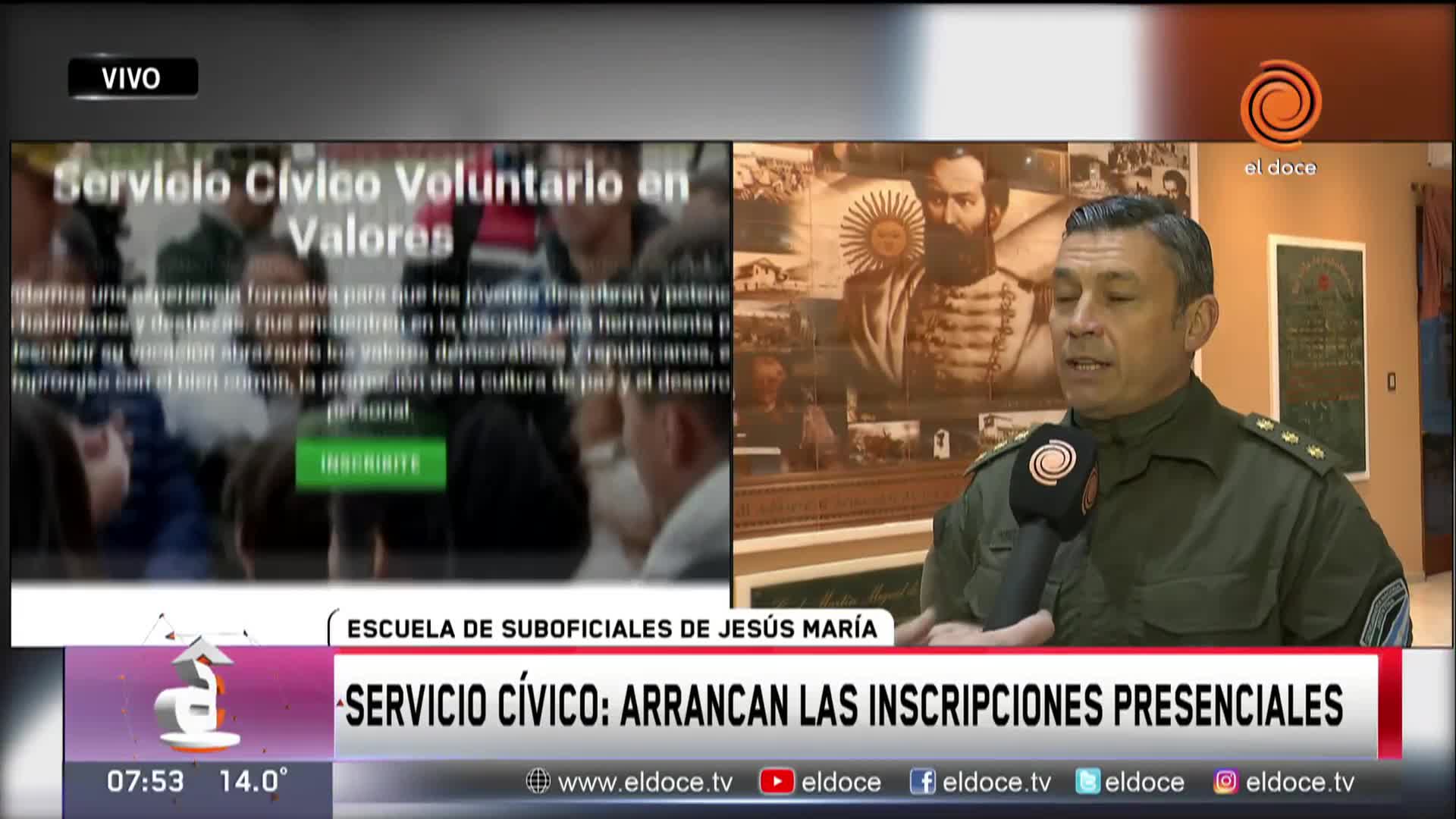 Servicio Cívico: la Gendarmería explica cómo serán los cursos