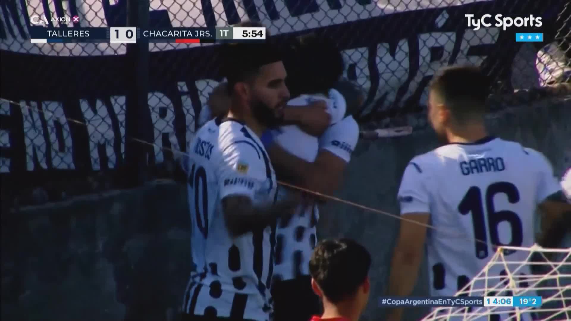 Sosa marcó el 1-0 de Talleres a Chacarita