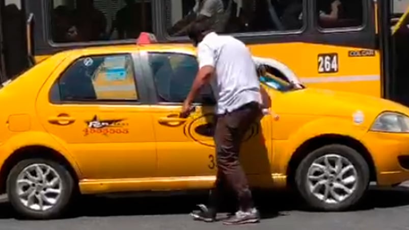 Amenazas a taxistas