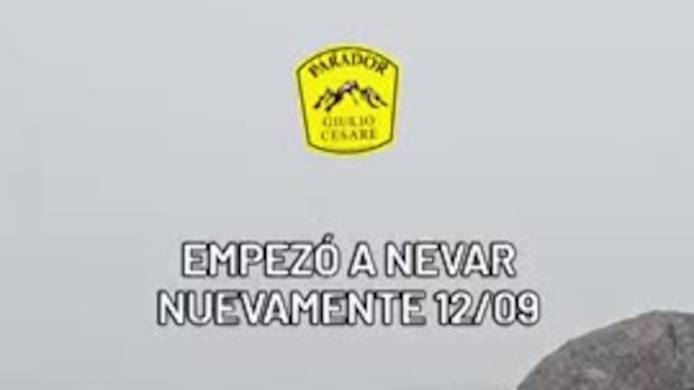 Las Altas Cumbres amanecieron cubiertas de blanco