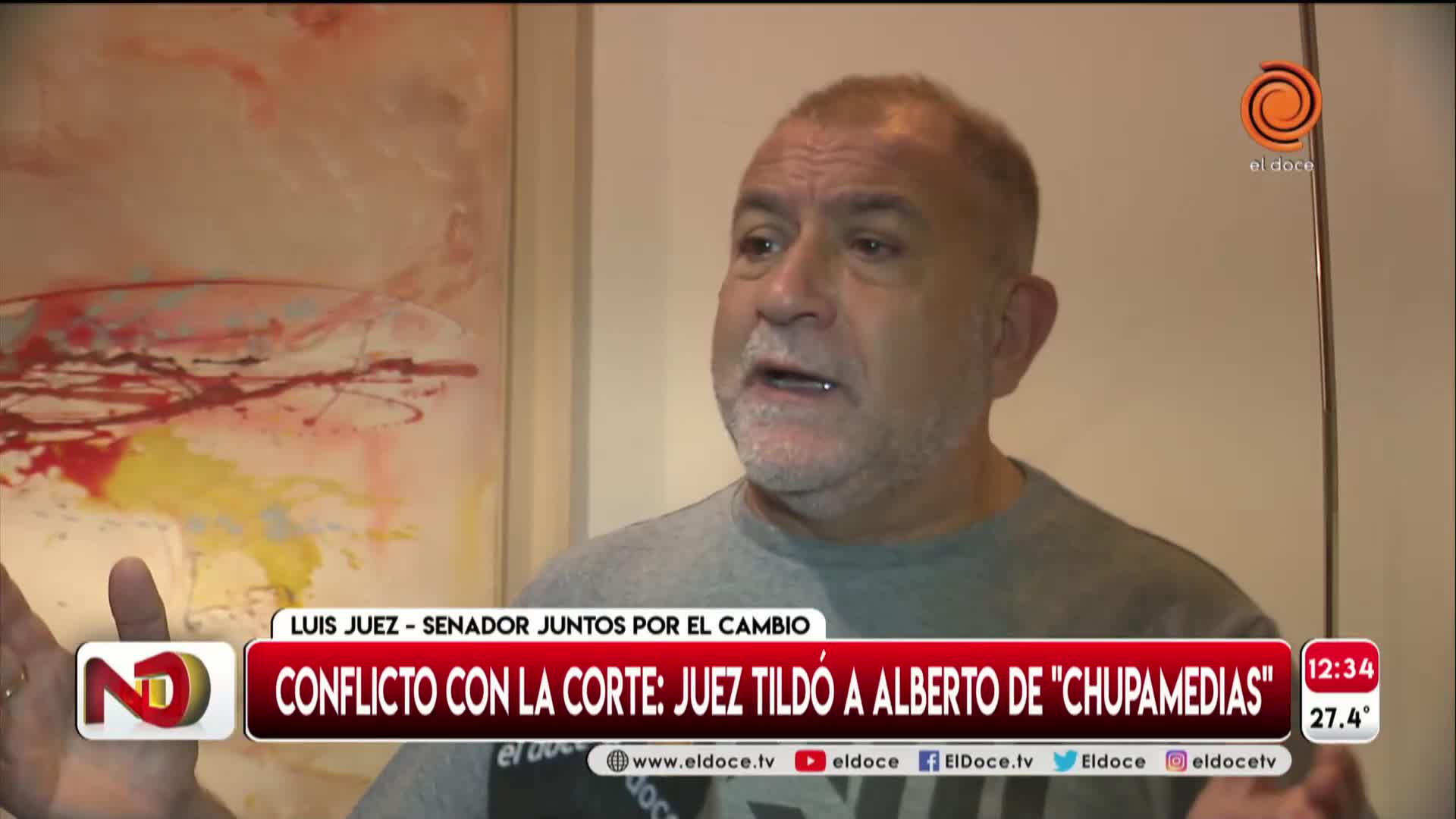 Juez, sobre el juicio político a Rosatti: "Alberto le chupa las medias a Cristina"