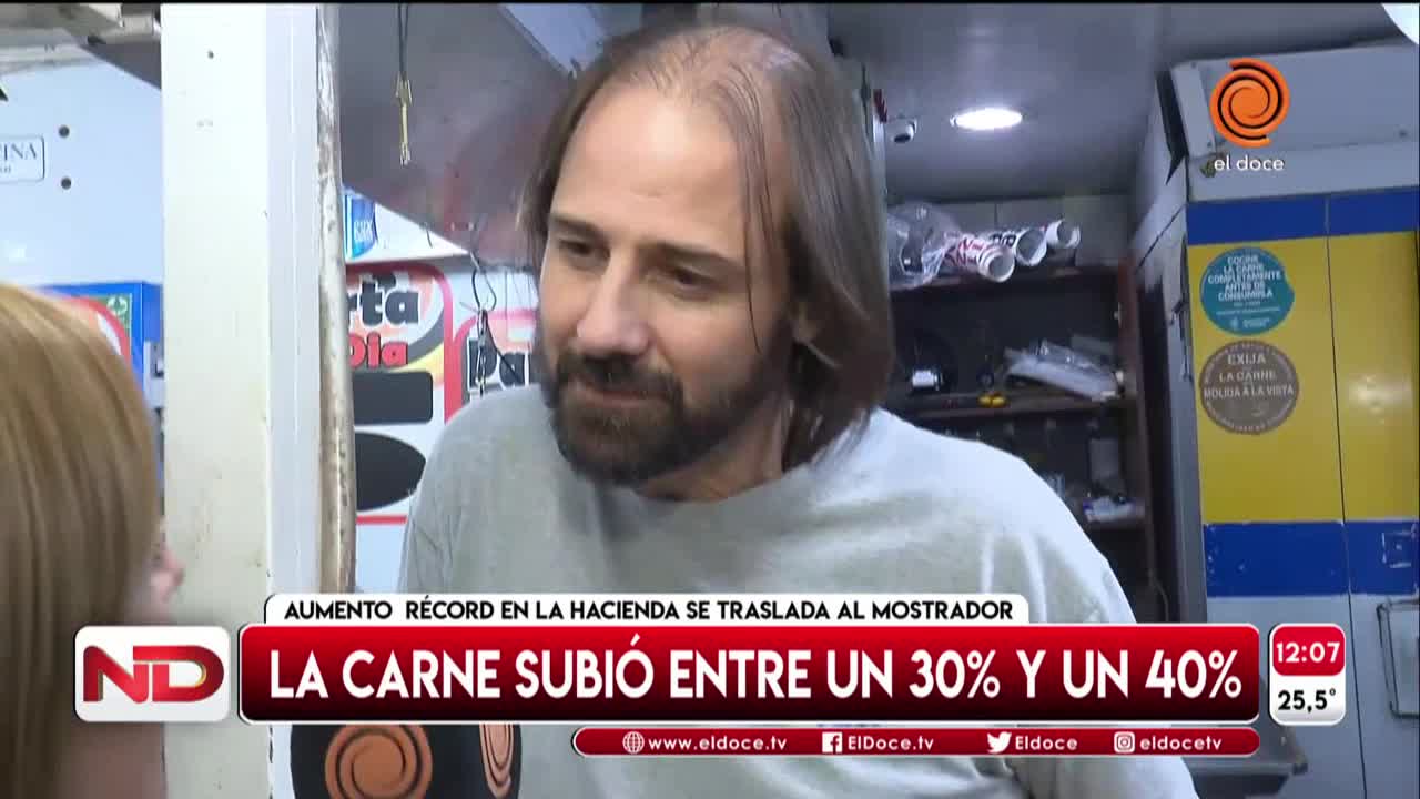 La carne aumentó entre un 30 y un 40 por ciento