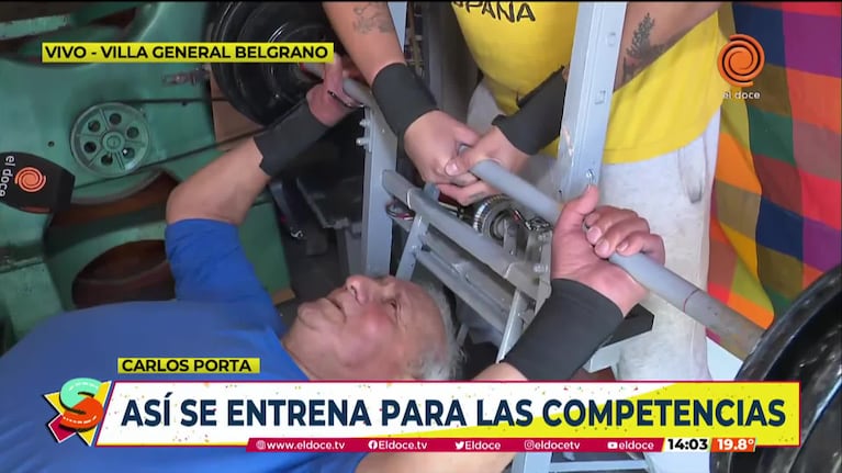 Un abuelo batió récord mundial en pesas