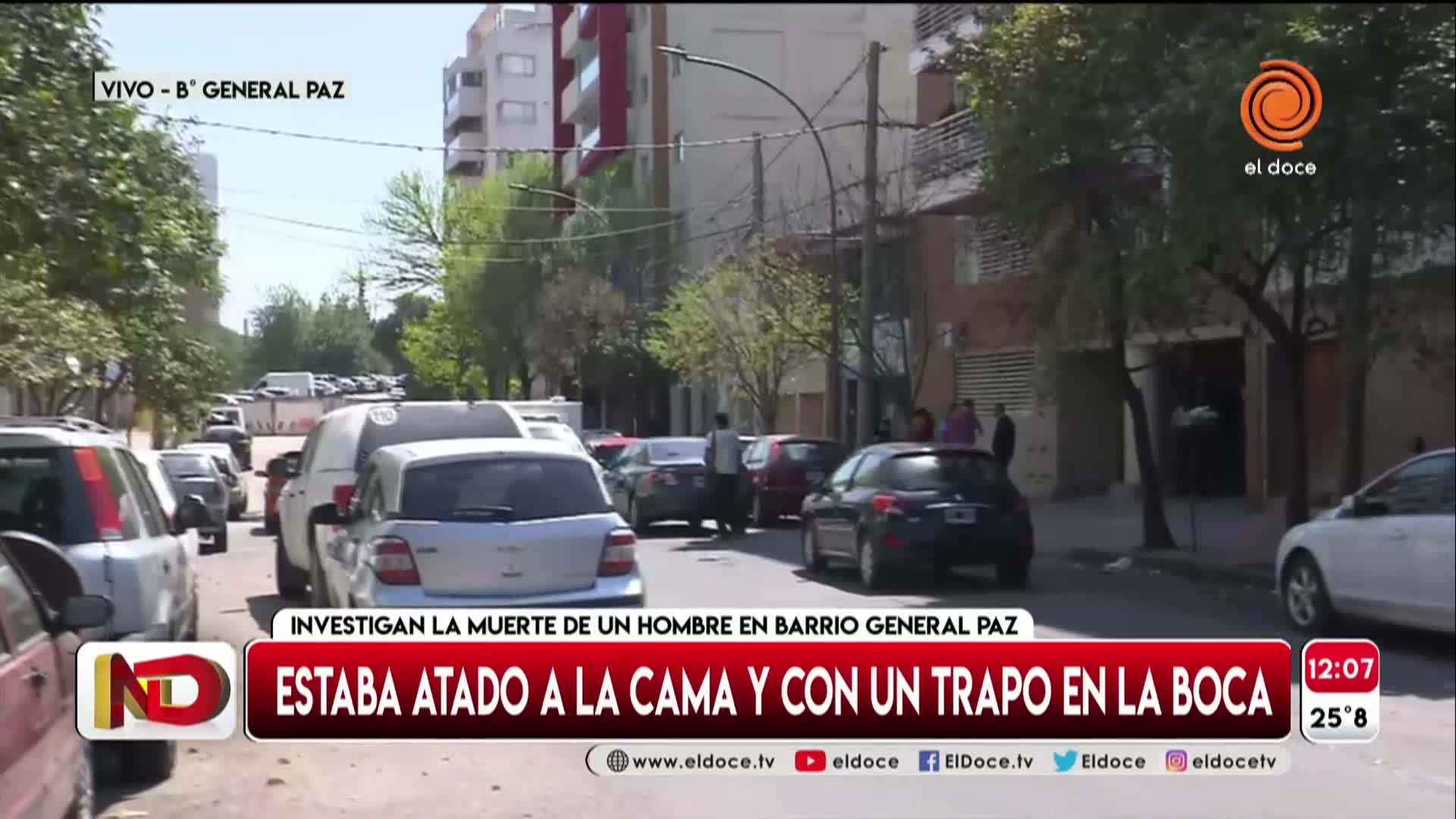 Muerte y misterio en barrio General Paz