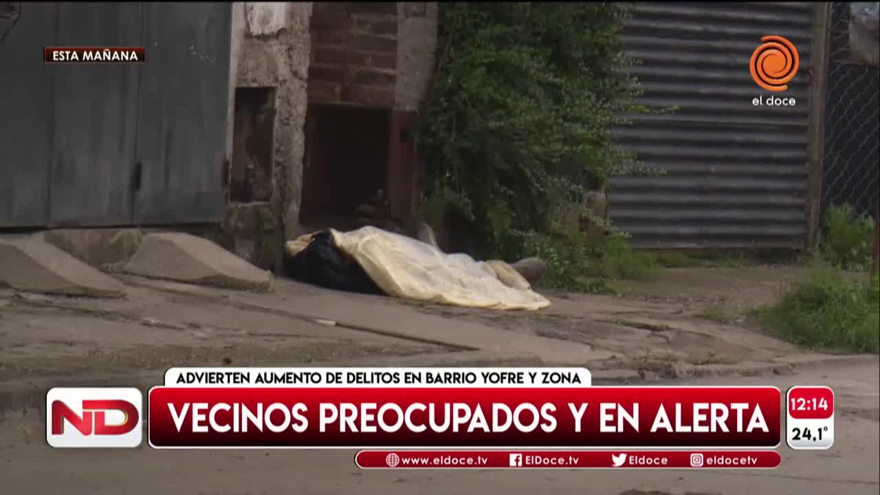 Vecinos se quejan de la inseguridad en barrio Yofre Sur