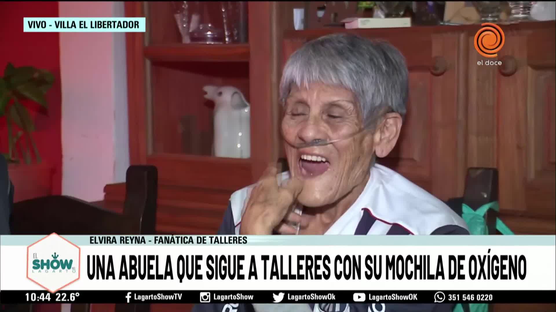 Tiene 81 años, sufre fibrosis y es hincha histórica de la T