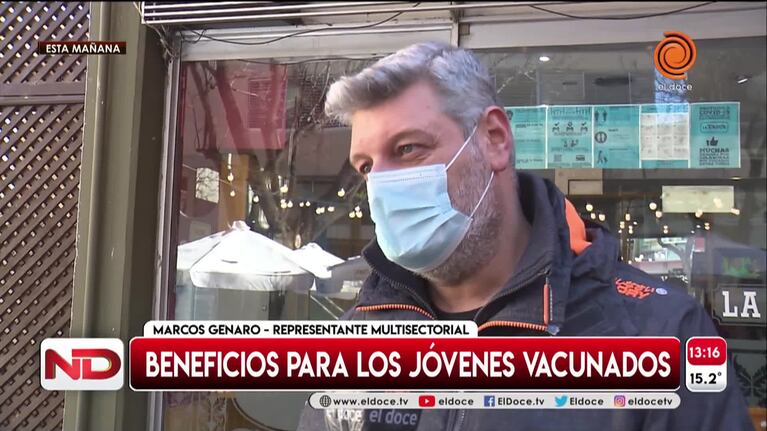 Beneficiarán con descuentos a jóvenes vacunados en Córdoba