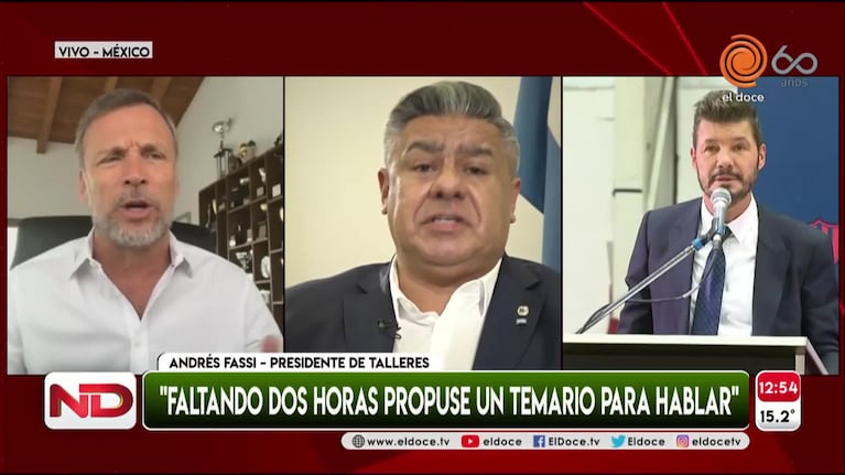 Andrés Fassi, presidente de Talleres: “Lo que hizo Chiqui Tapia fue una falta de respeto”