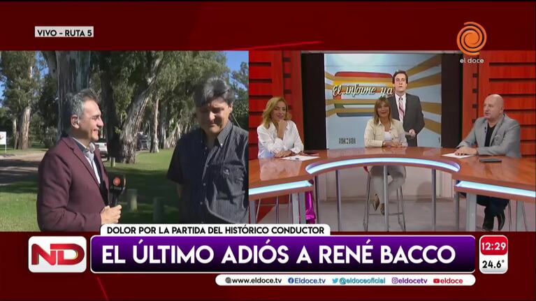 Adiós a René Bacco: el homenaje de sus compañeros de El Doce