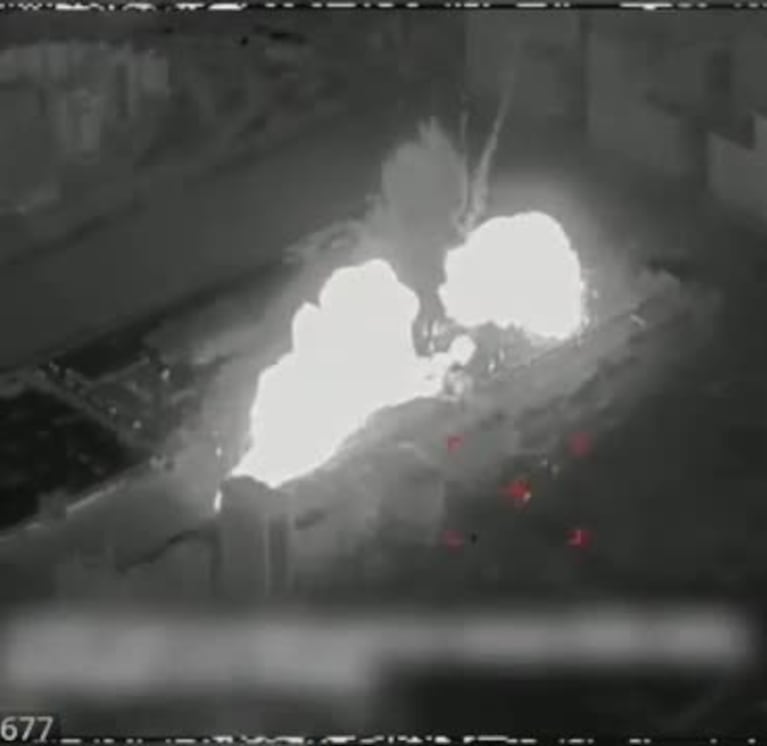 Así fue el bombardeo a un shopping de Kiev