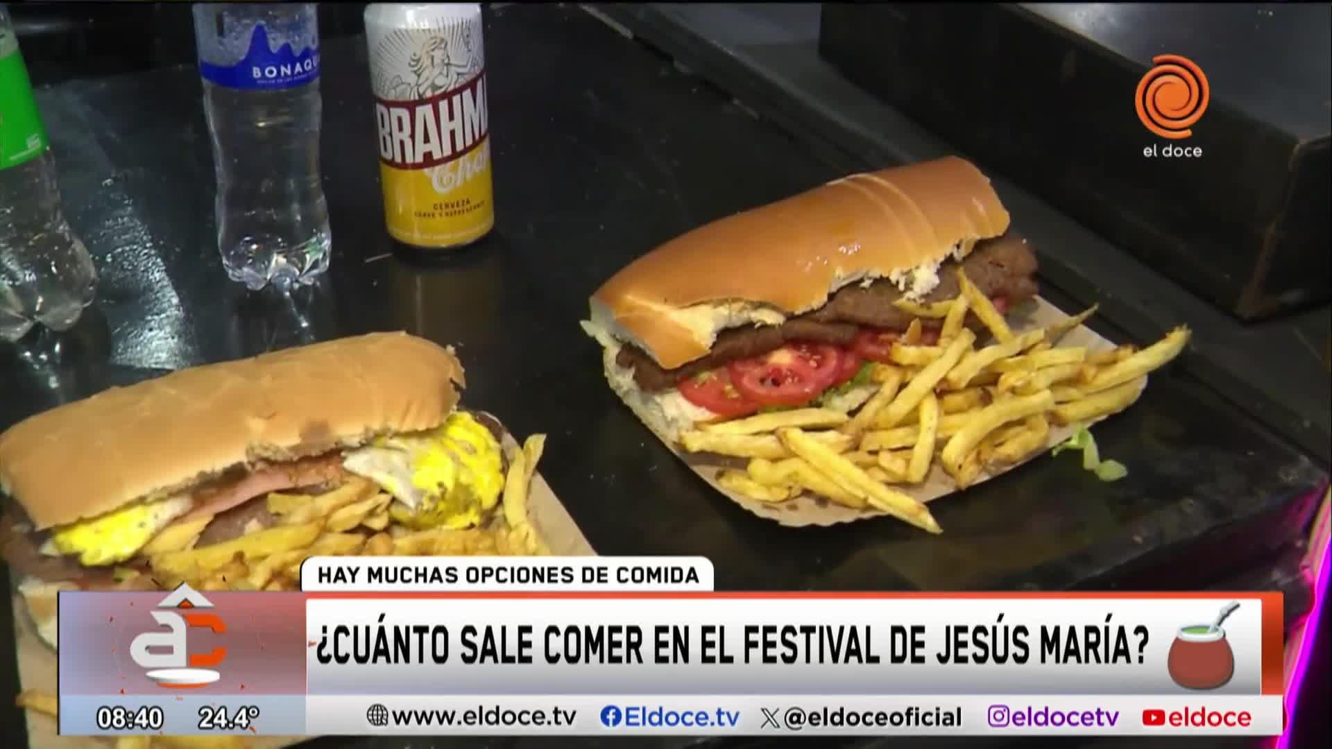 Las opciones para comer en el Festival de Jesús María y todos los precios