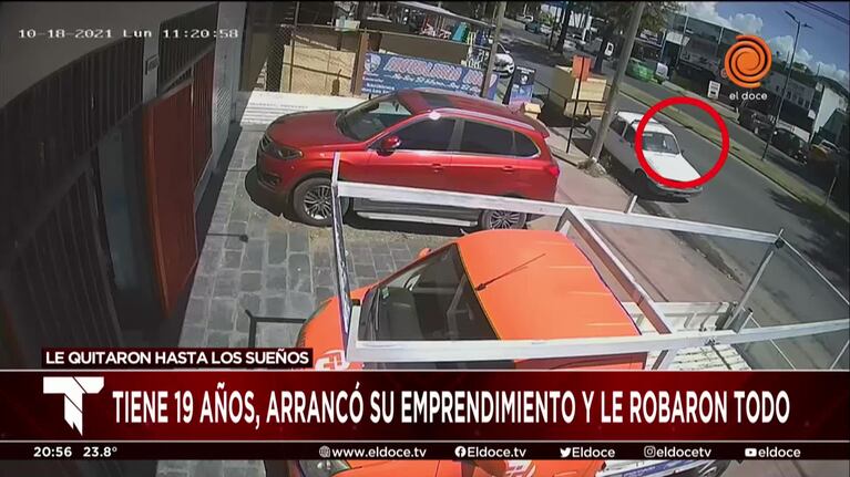Puso su emprendimiento y le robaron en segundos: "Duele porque está difícil la mano"