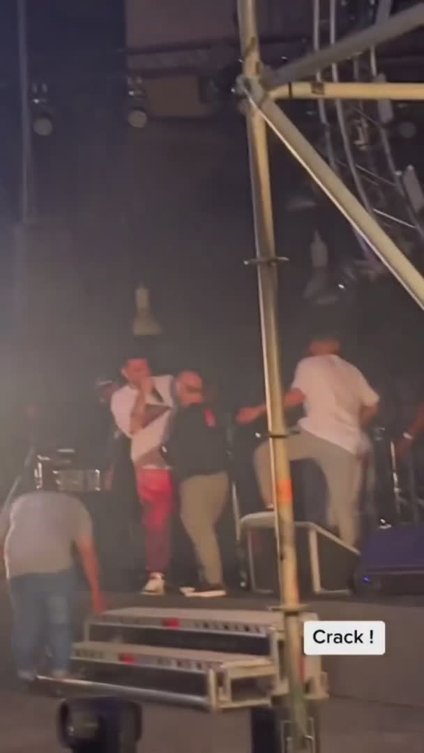 Gonzalito tropezó en pleno show de Q' Lokura y se levantó como un rey