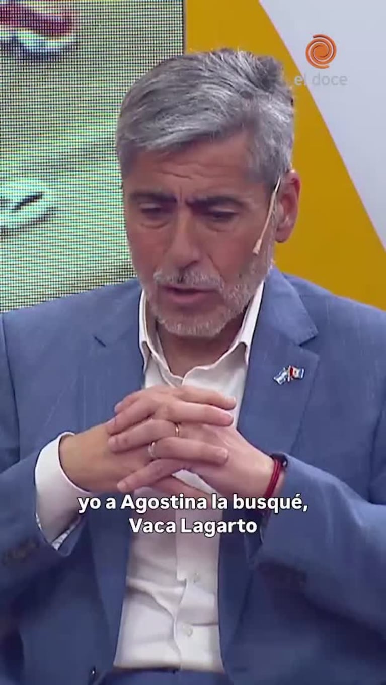 Quinteros, quebrado al hablar del femicidio de Agostina
