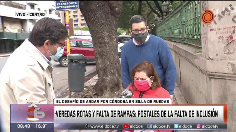 En Córdoba, el 69 por ciento de las manzanas no tiene rampas