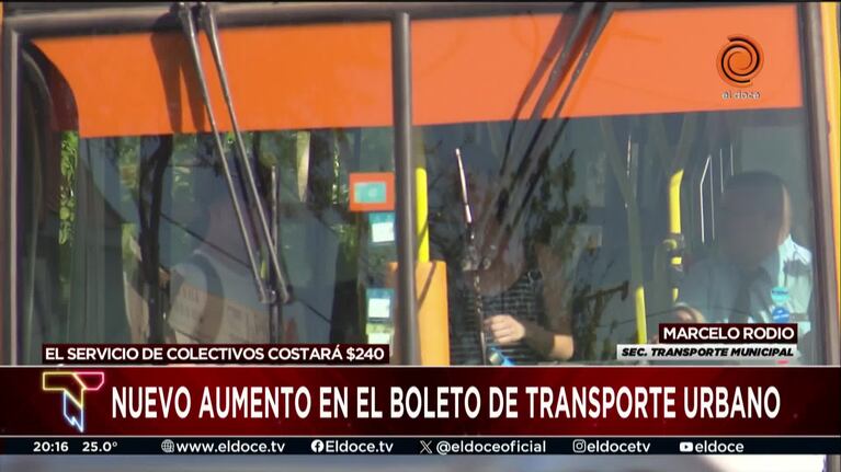 La Municipalidad justificó el aumento del boleto del colectivo urbano