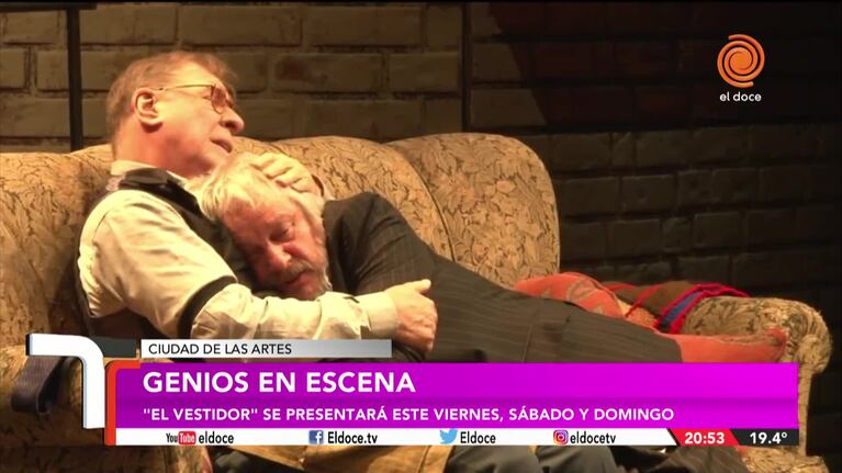 Arturo Puig y Jorge Marrale, listos para subir al escenario en Córdoba