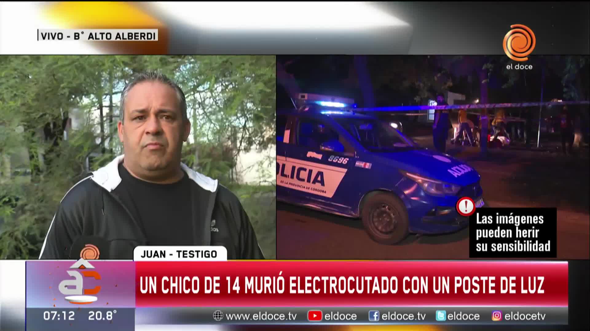 El testimonio del vecino que intentó salvar al chico que murió electrocutado