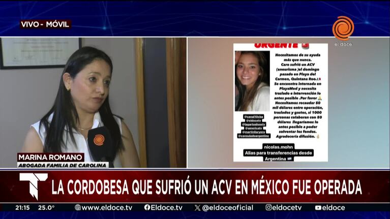 El desesperado pedido del padre de la cordobesa internada en México