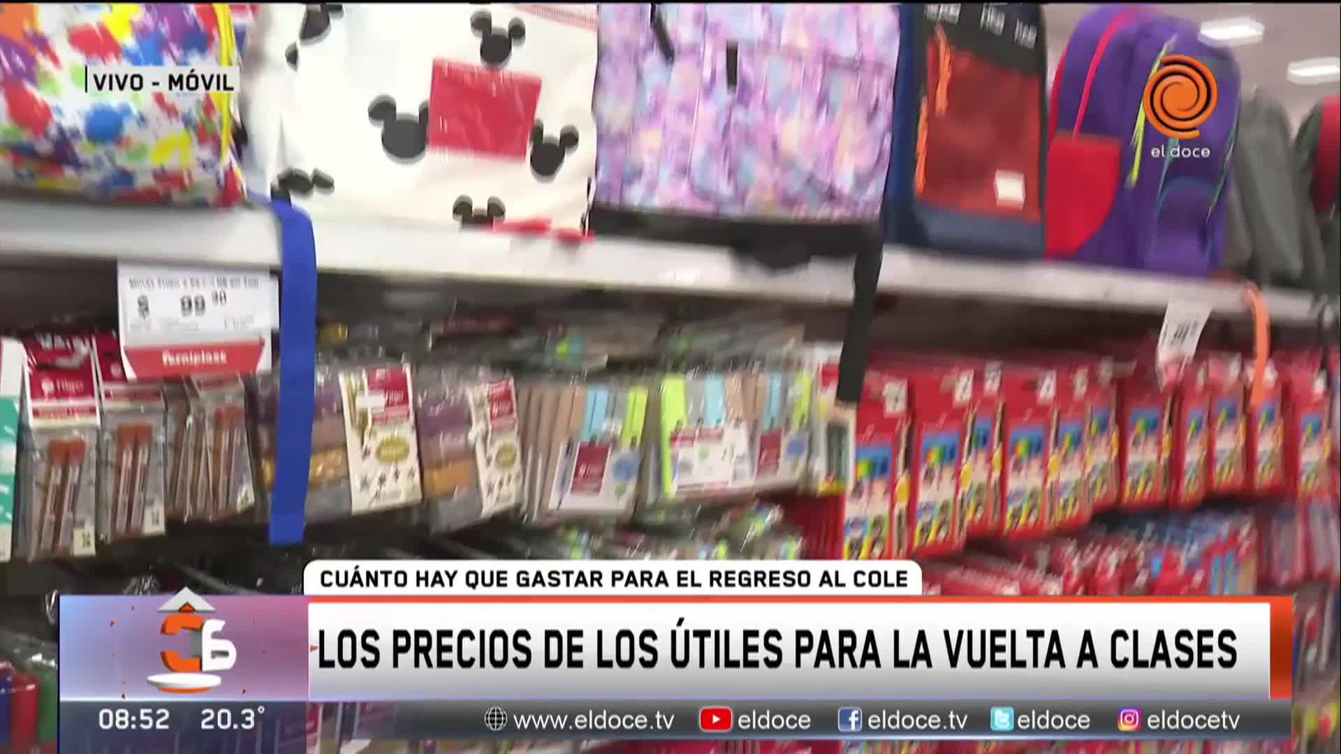 Los precios de los útiles escolares para la vuelta a clases