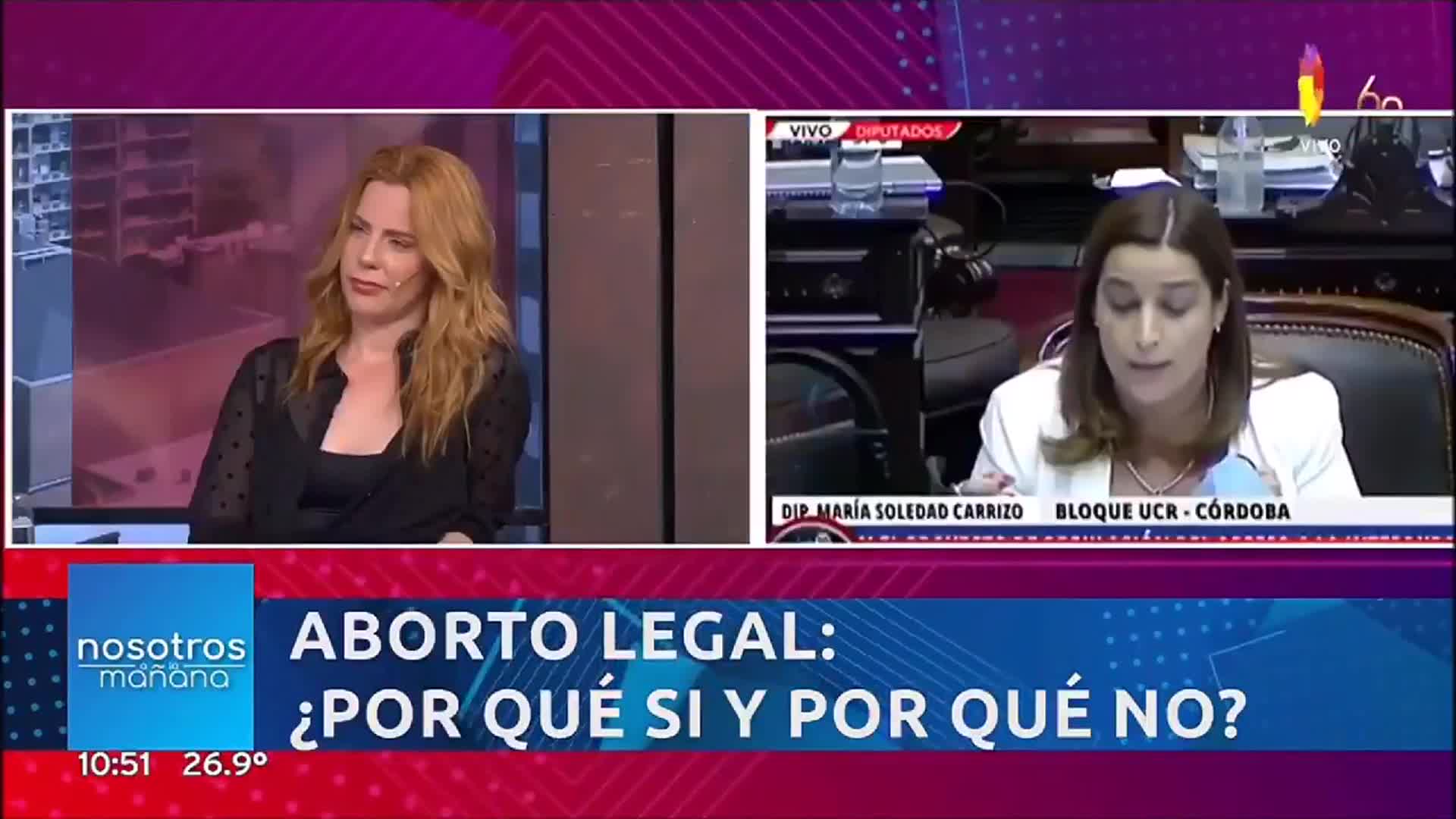 Nicole Neumann rechazó el aborto legal