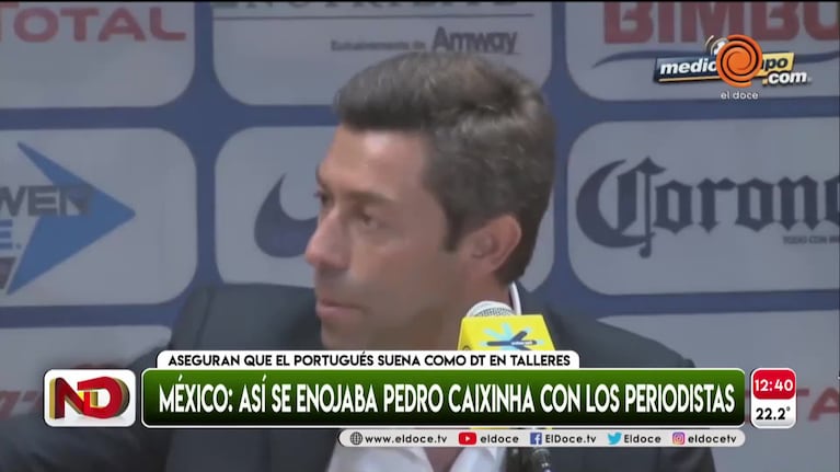 El enojo de Faria Caixinha con periodistas mexicanos