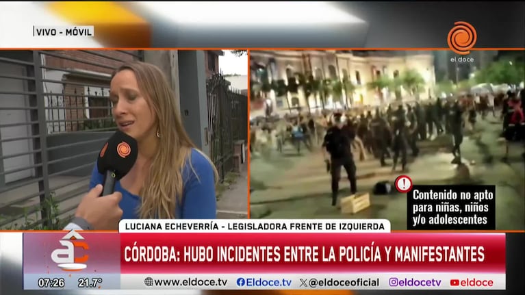 Cacerolazo con detenidos: Echevarría denunció "abuso de poder"
