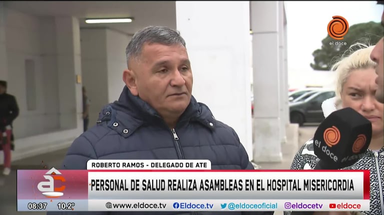 Personal de salud hace asambleas en reclamo por los salarios