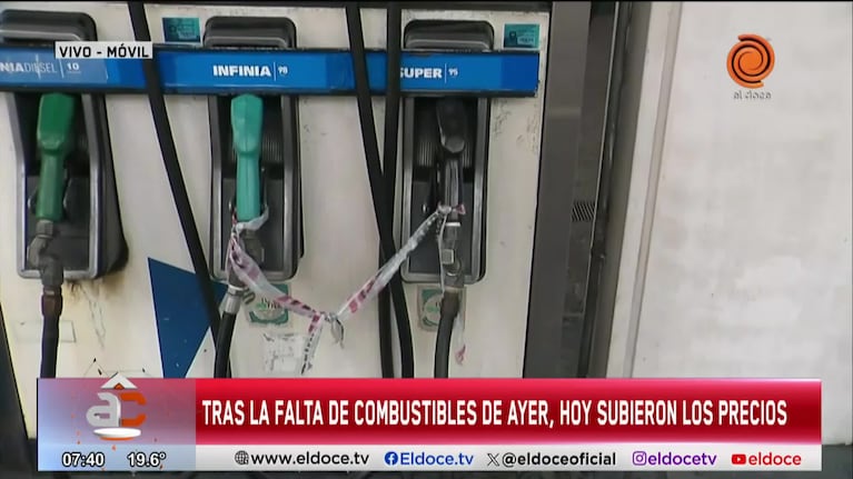 Aumentos del 3% en estaciones de servicio de Córdoba