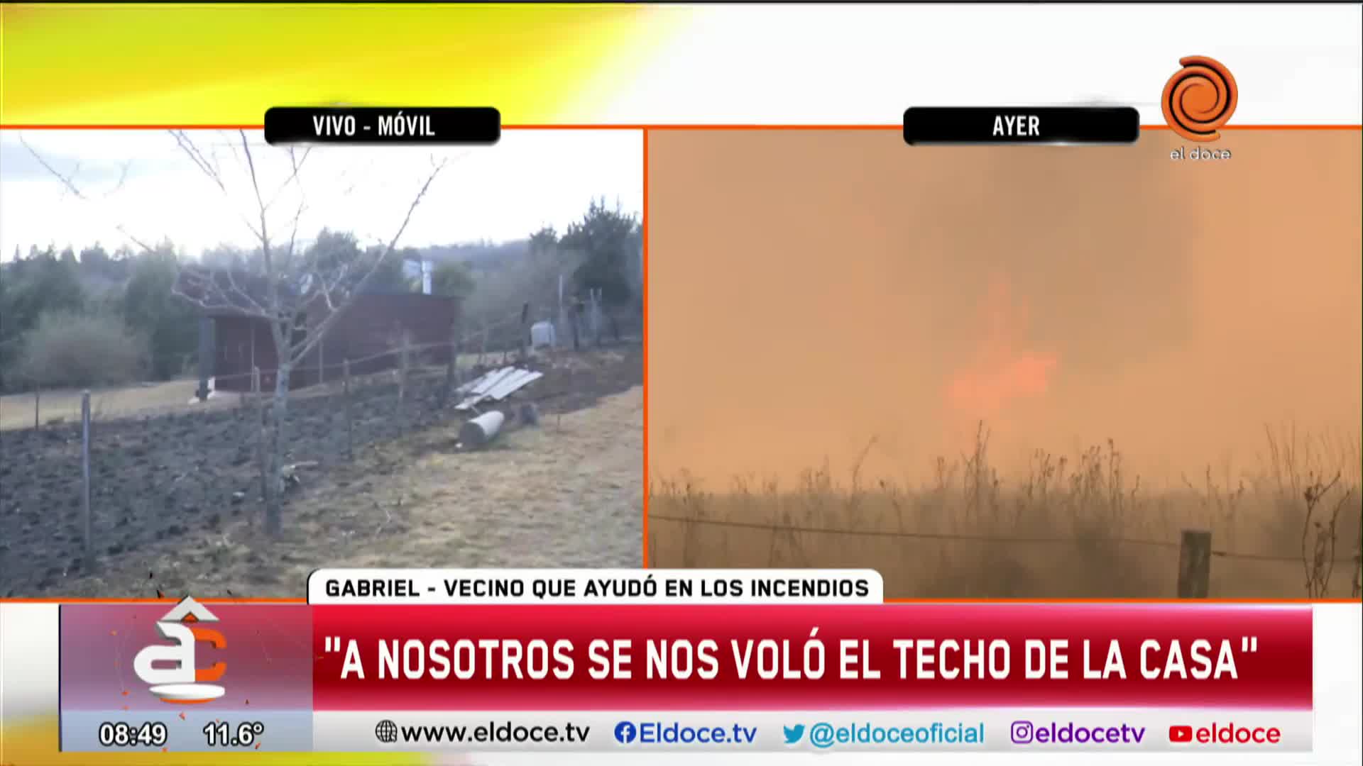 El relato de los vecinos que combatieron el incendio en Yacanto