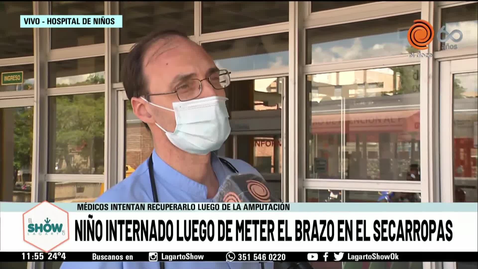 Un niño metió el brazo en el secarropas y terminó amputado