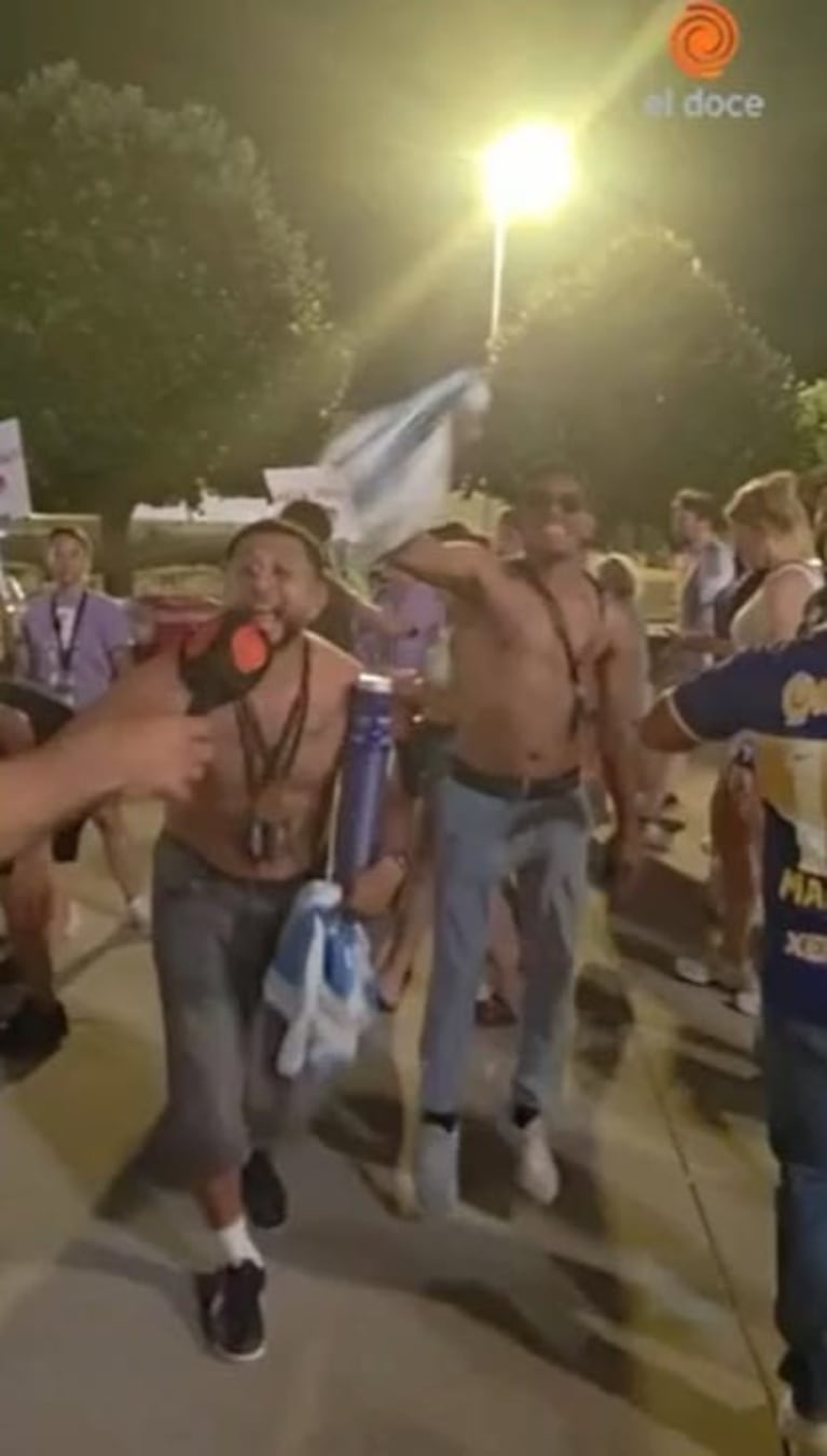 La emoción de los argentinos en Kansas