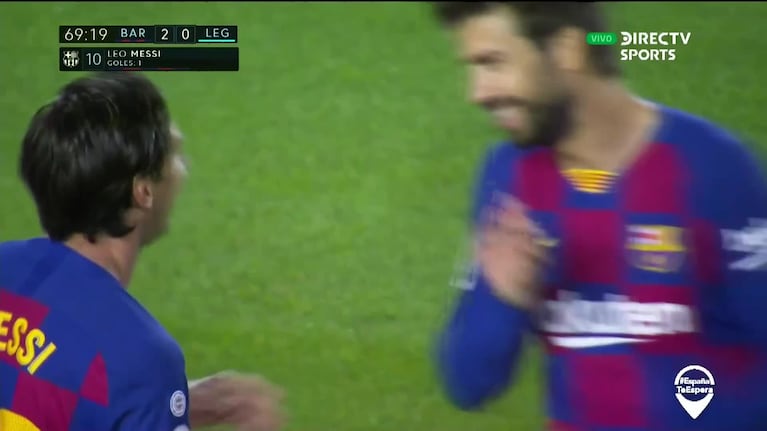 El gol de Messi en el triunfo de Barcelona