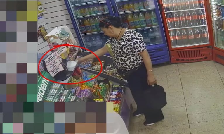 Mechera se robó un celular de un kiosco del centro de Córdoba y quedó grabada