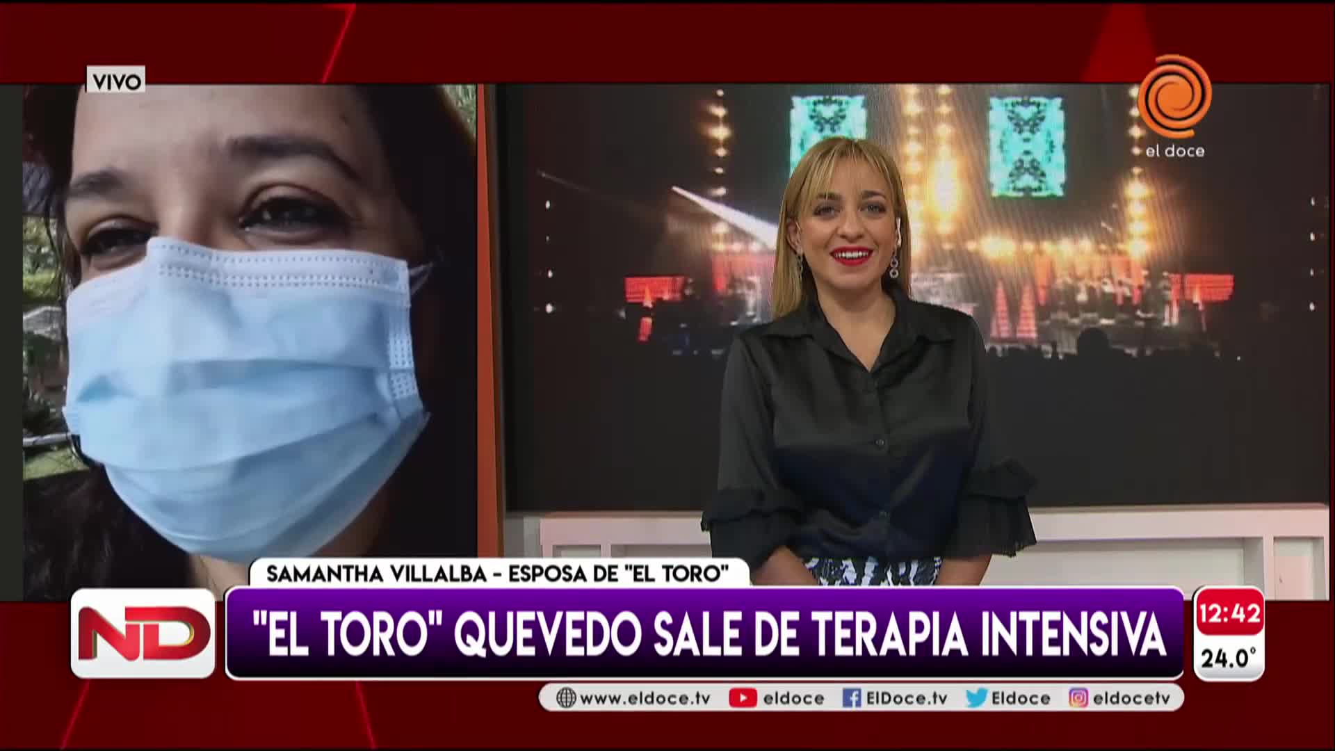 El Toro Quevedo mejora: habló su esposa