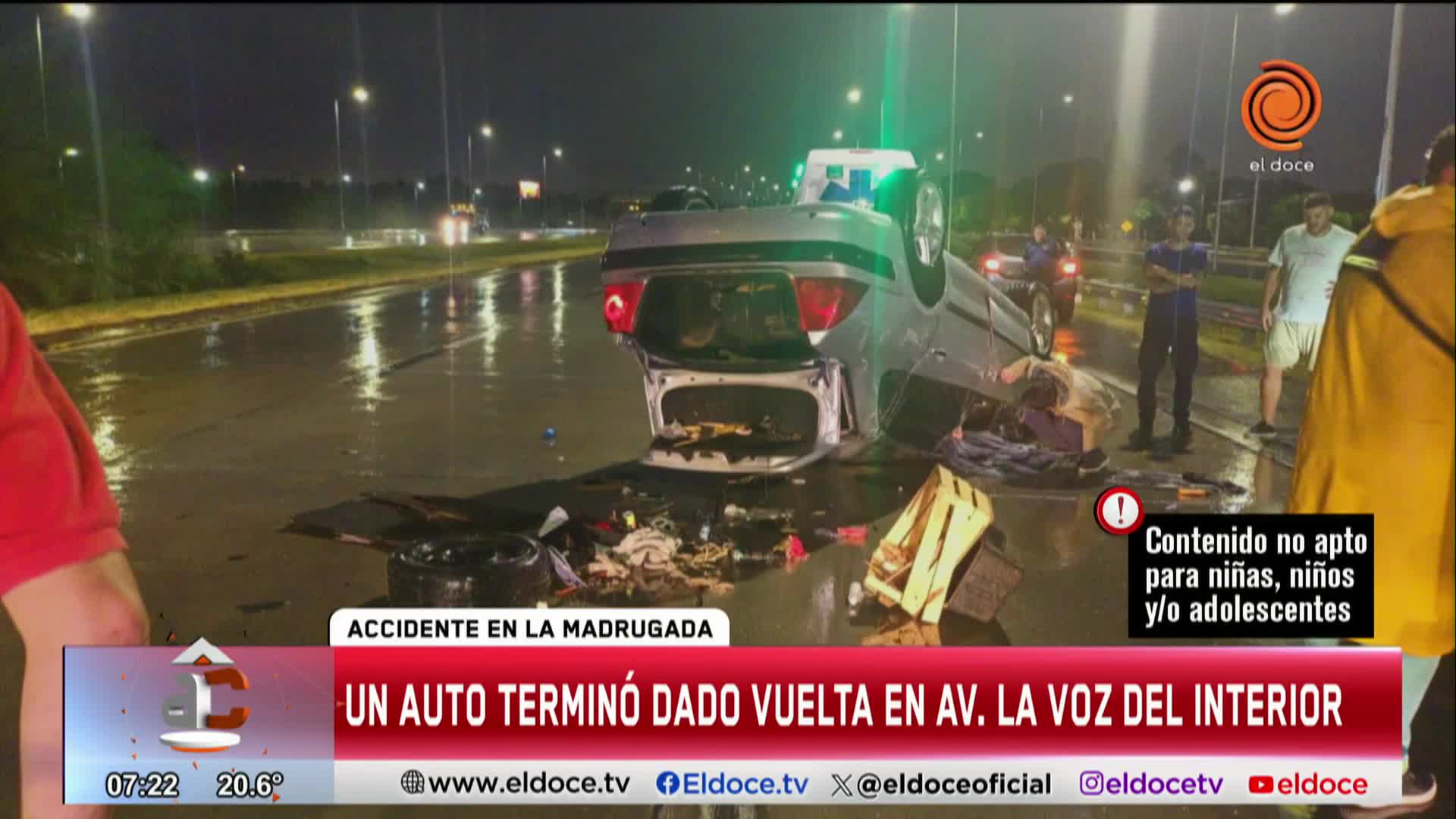 Choques en Córdoba de madrugada