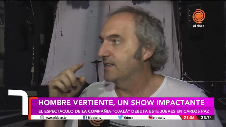 "Hombre vertiente" estrena en Carlos Paz