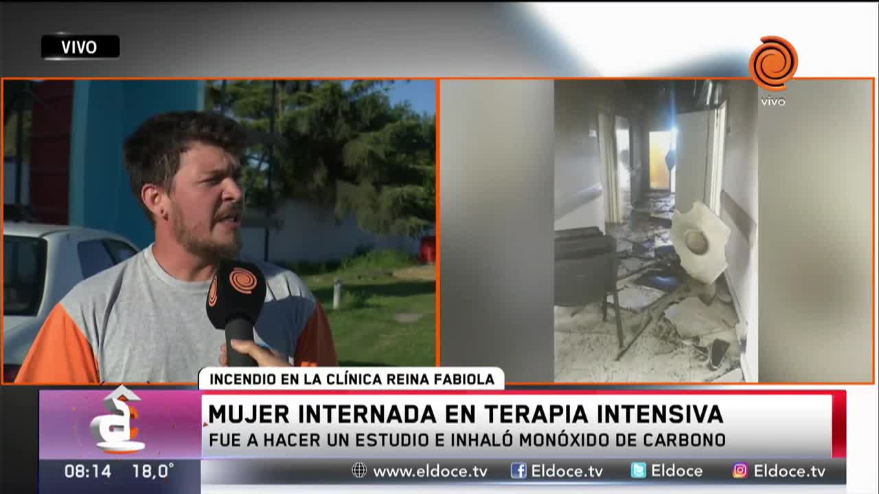 Una paciente resultó herida en un incendio   