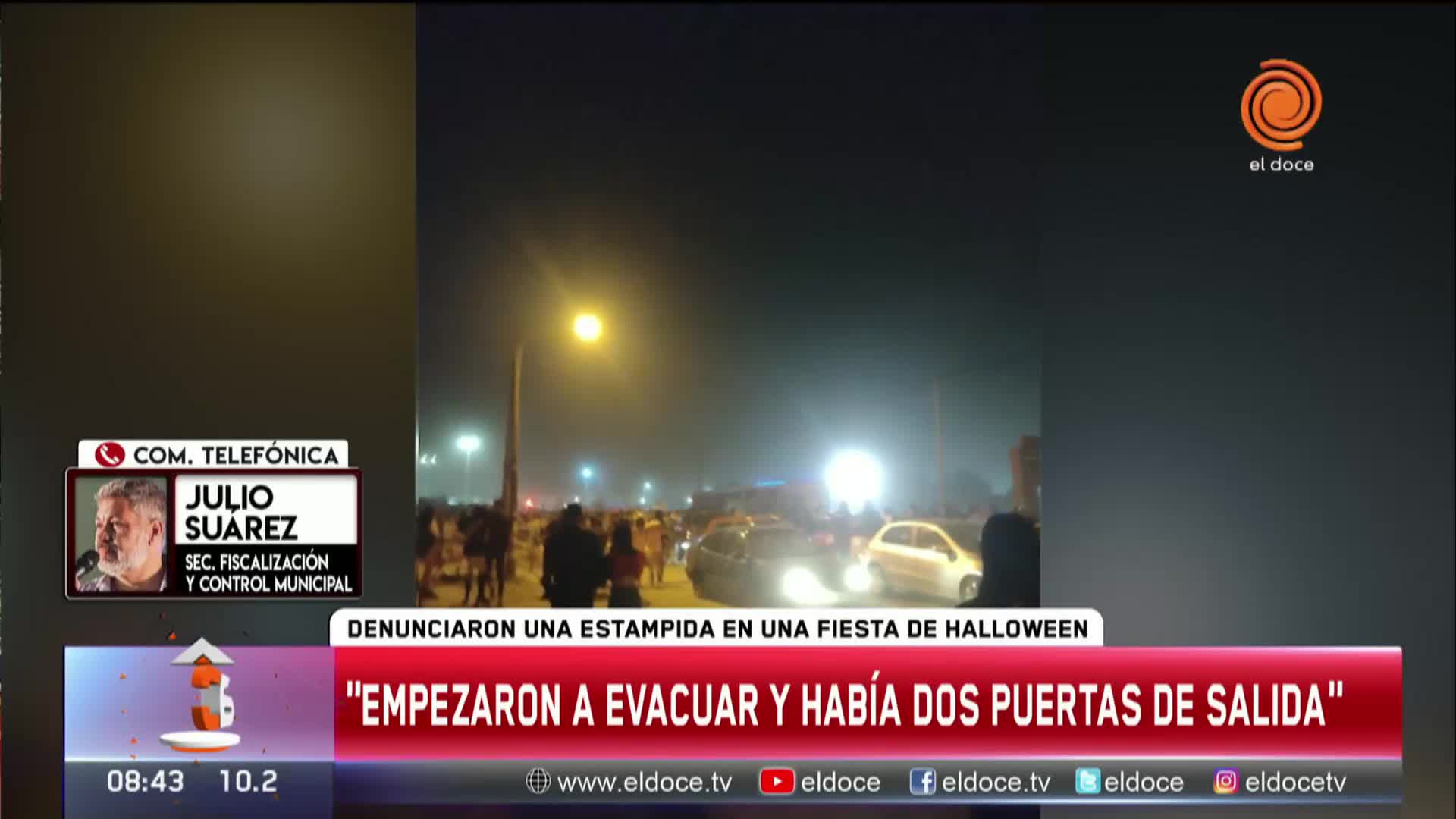 La versión de la Municipalidad por la estampida en la fiesta de Halloween