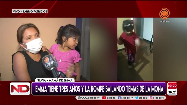 Tiene 3 años, es fan de La Mona y se baila todo