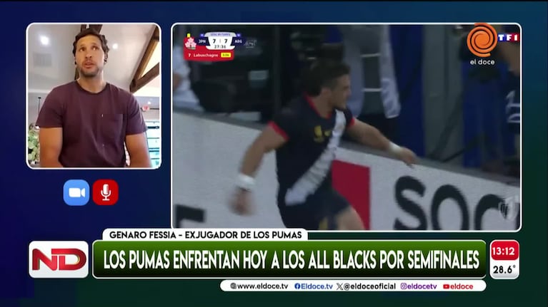 Un ex-Puma cordobés y el pálpito para la semifinal contra los All Blacks