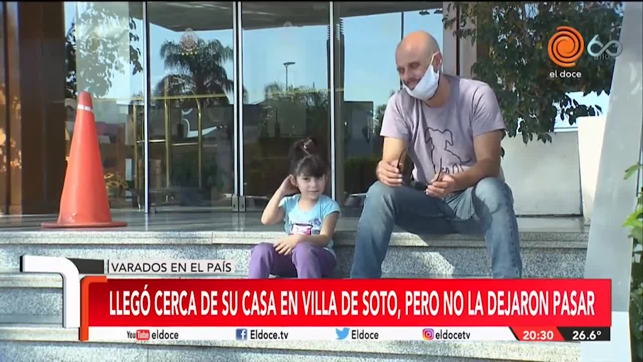 Una mujer y su hija varadas llegaron a cuadras de su casa y las hicieron volver