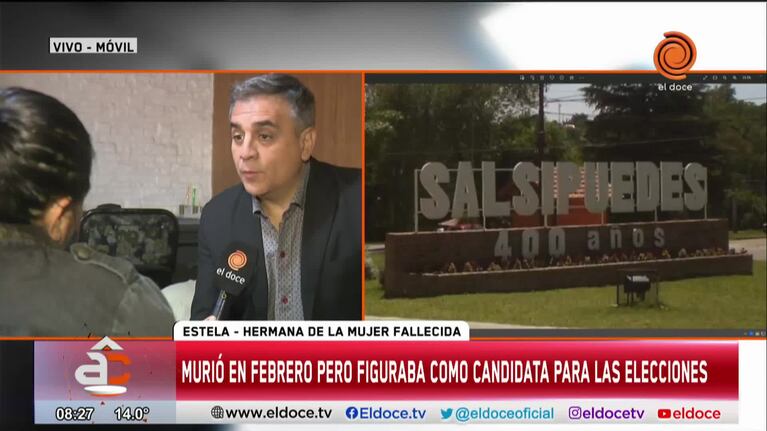 Habló la hermana de la candidata muerta de Salsipuedes