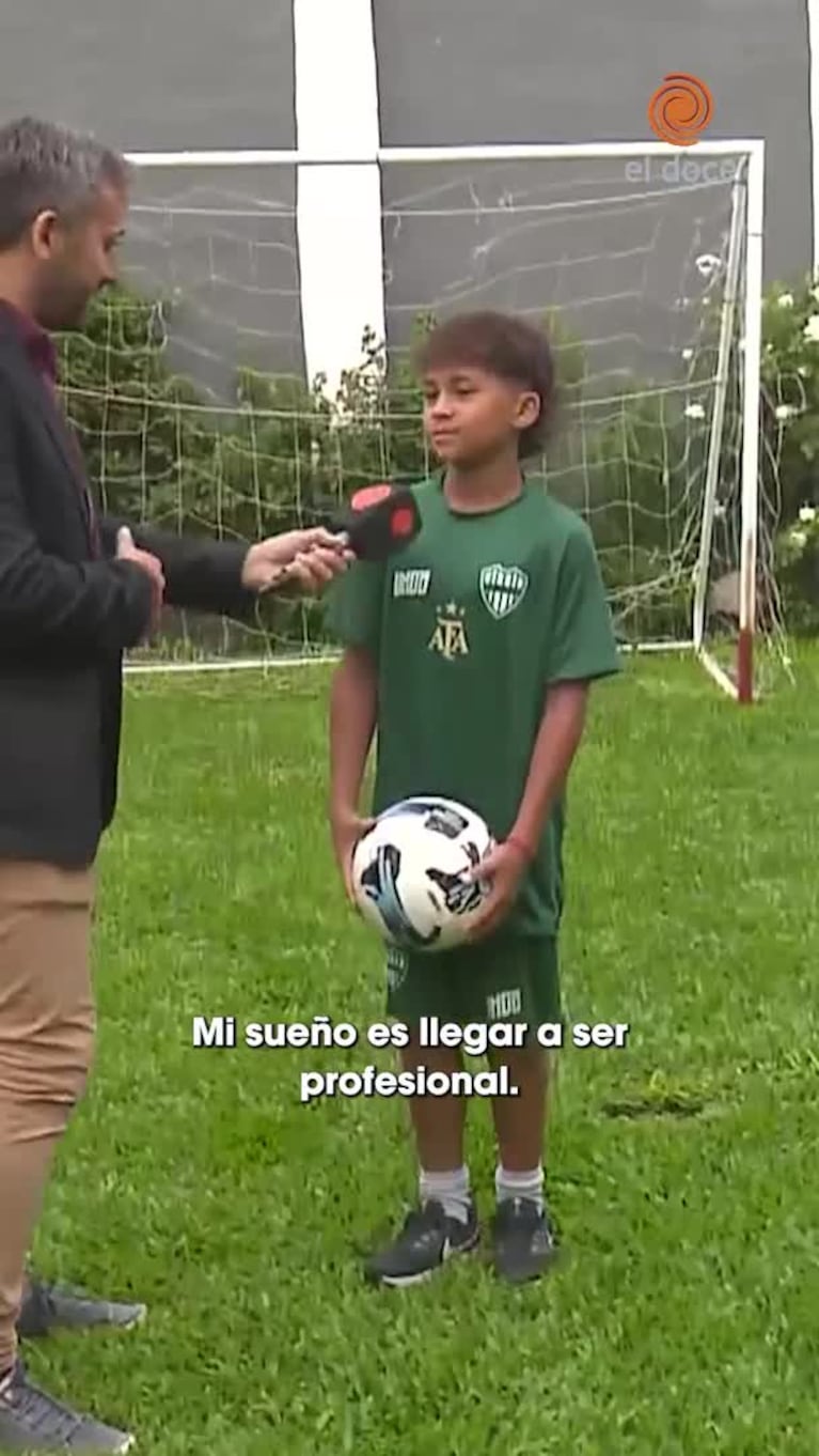 Tiene 12 años, es enganche y sueña con ser profesional
