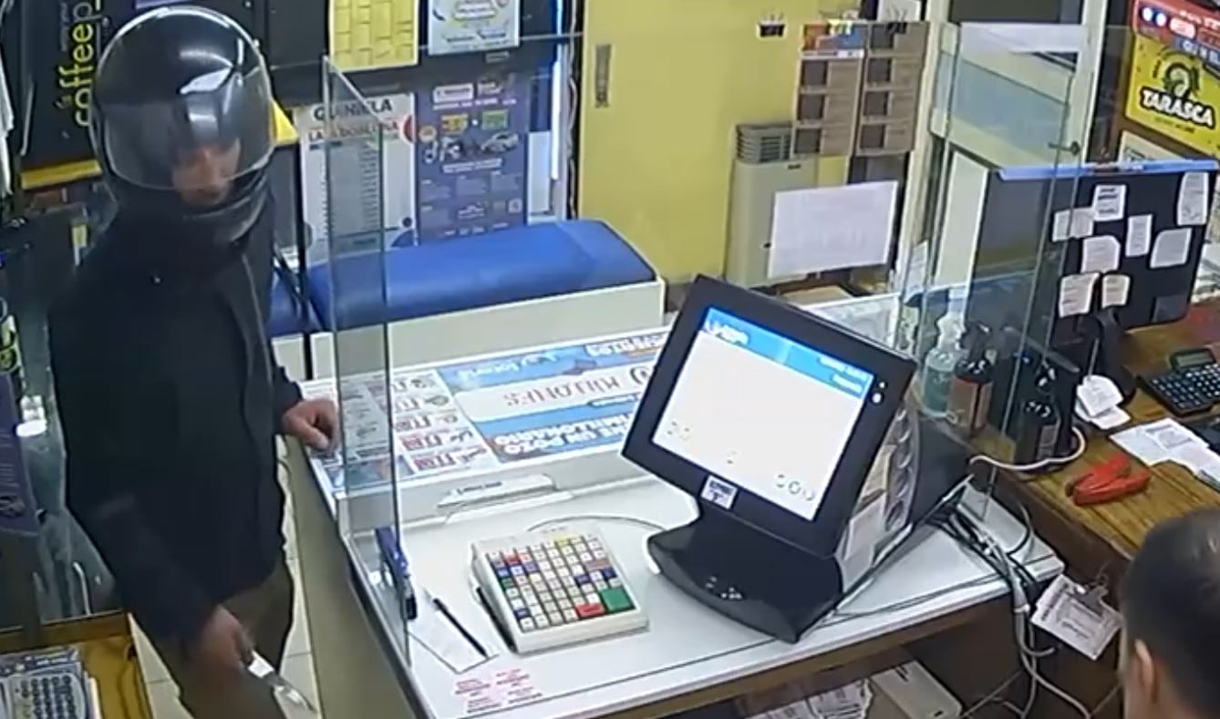 Violento robo con cuchillo en una quiniela de Bell Ville