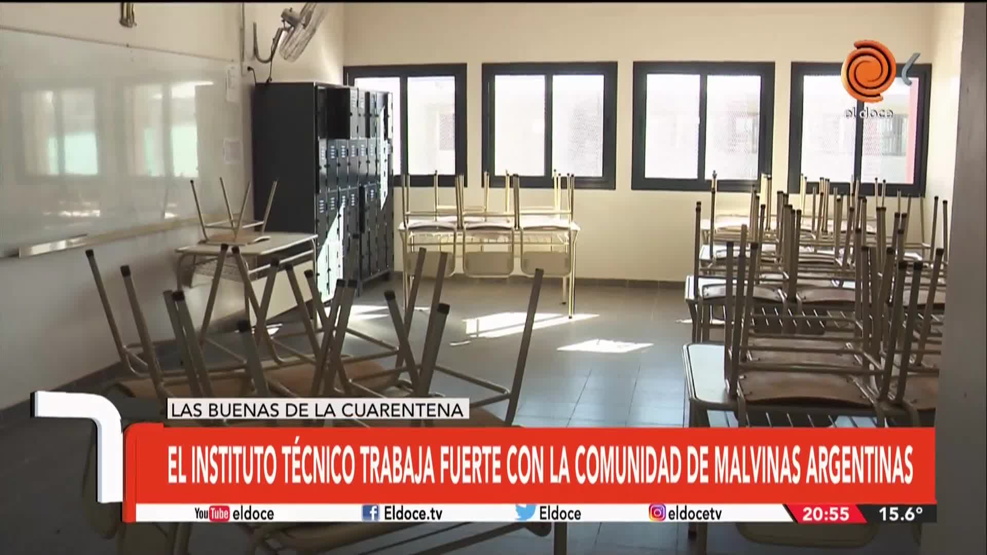 En un instituto de Malvinas Argentinas dictan clases por radio