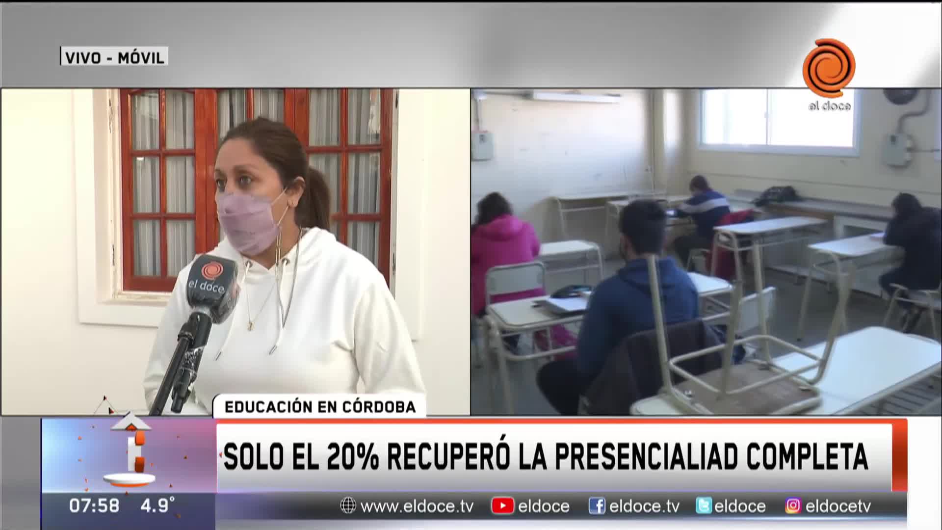 Padres reclaman la presencialidad completa en las aulas