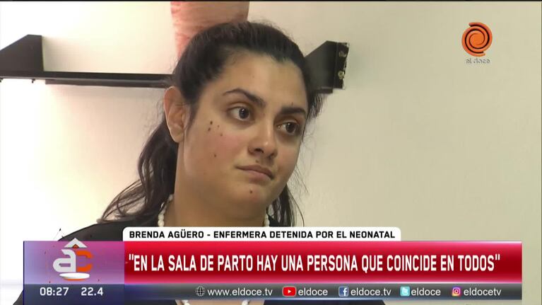 Brenda Agüero apuntó contra dos compañeros por la muerte de los bebés