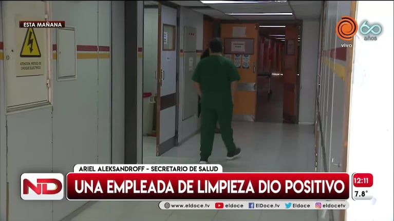 La empleada del Hospital de Urgencias con coronavirus tuvo síntomas